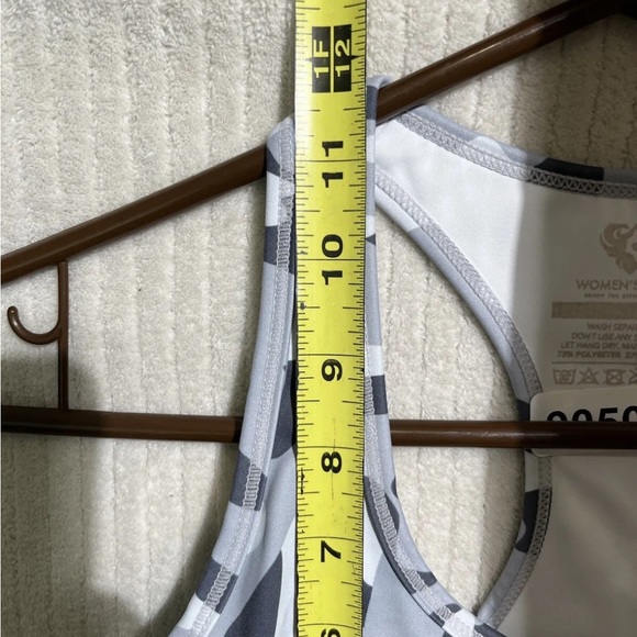 Women's Best Charcoal Power Seamless Sports Bra M  Medium White Camouflage - Picture 4 of 7